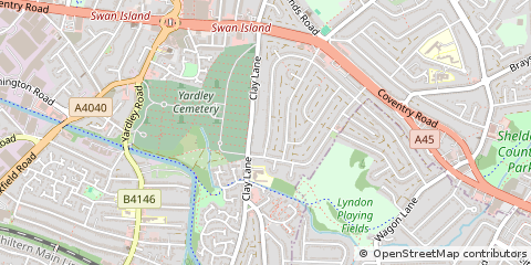 Map of Birmingham, West Midlands