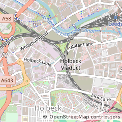 Map of Leeds, West Yorkshire