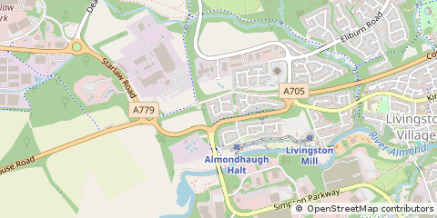 Map of Livingston, West Lothian