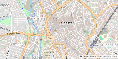Map of Leicester