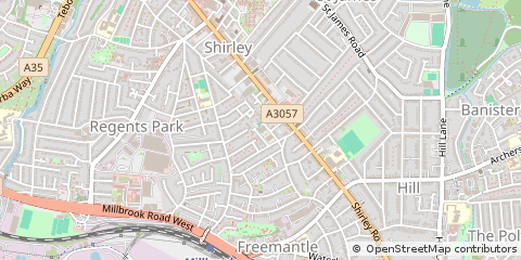 Map of Southampton, Hampshire