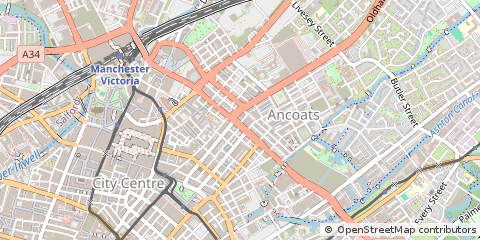 Map of Manchester