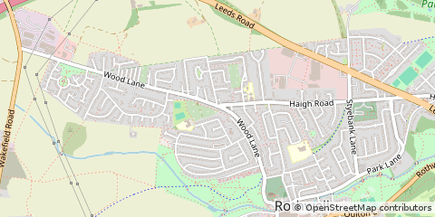 Map of Leeds, West Yorkshire