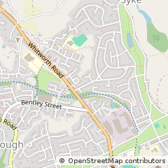 Map of Rochdale, Lancashire