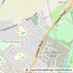 Map of Houghton LE Spring