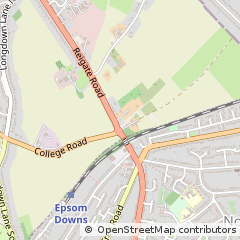 Map of Epsom, Surrey