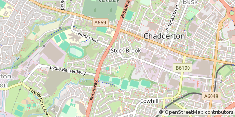 Map of Chadderton, Lancashire