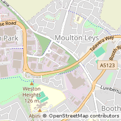 Map of Northampton, Northamptonshire