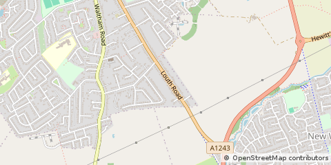 Map of Grimsby, N E Lincolnshire