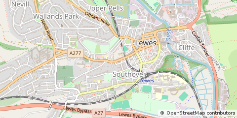 Map of Lewes