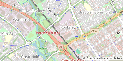 Map of Milton Keynes