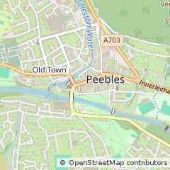 Map of Peebles, Scottish Borders