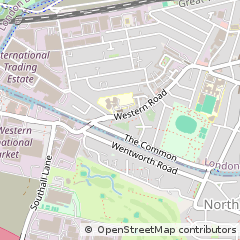 Map of Southall, Middlesex