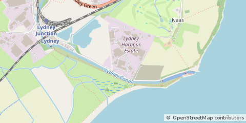 Map of Lydney, Gloucestershire