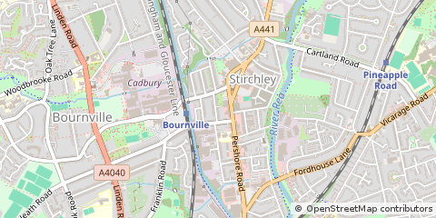 Map of Birmingham, West Midlands