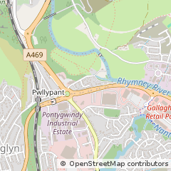 Map of Caerphilly