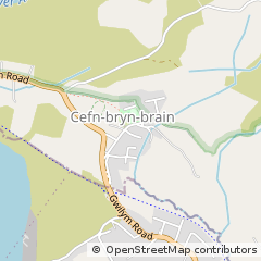 Map of Cwmllynfell, Swansea