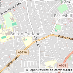 Map of Bradford, West Yorkshire