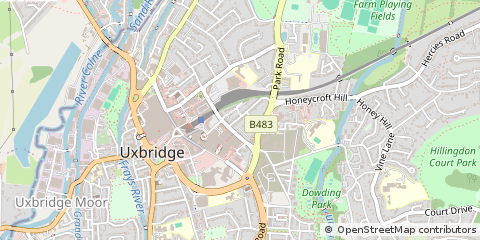 Map of Uxbridge