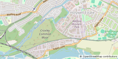 Map of Watford, Hertfordshire