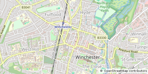 Map of Winchester