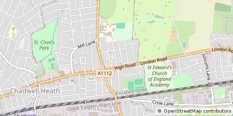 Map of Romford