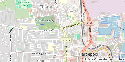 Map of Hartlepool
