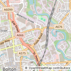 Map of Bolton, Greater Manchester
