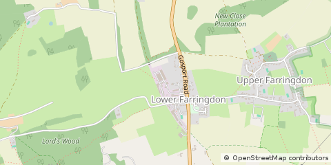 Map of Farringdon, Hampshire