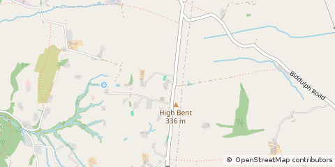 Map of Biddulph Moor, Staffordshire