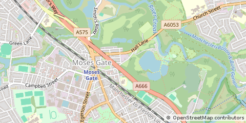 Map of Farnworth, Bolton