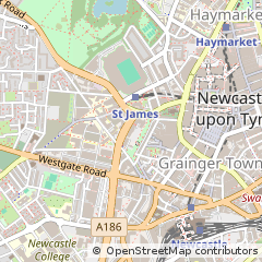 Map of Newcastle Upon Tyne
