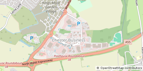 Map of Chester, Cheshire