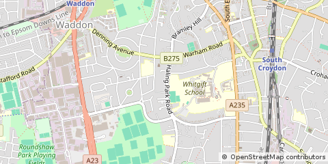 Map of South Croydon