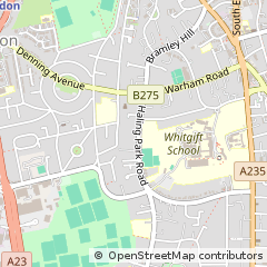 Map of South Croydon