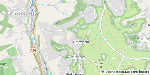 Map of Stroud, Gloucestershire