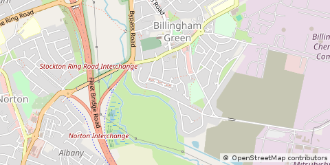 Map of Billingham, Cleveland