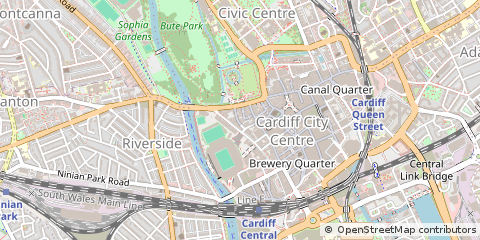 Map of Cardiff