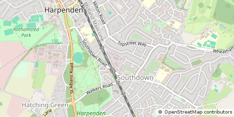 Map of Harpenden