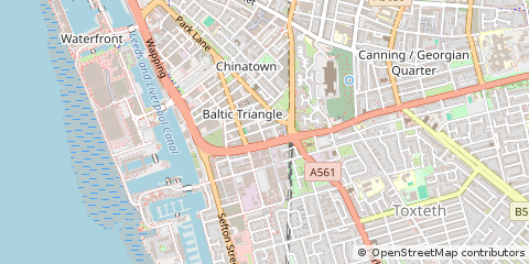 Map of Liverpool, Merseyside