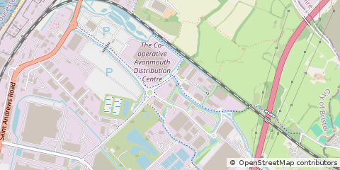 Map of Bristol, Somerset