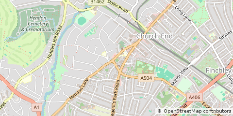 Map of Finchley Central, London
