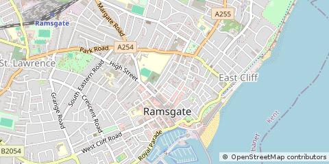 Map of Ramsgate, Kent