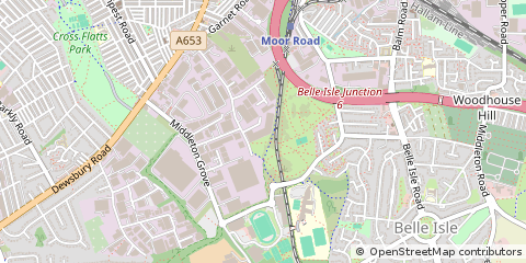 Map of Leeds, West Yorkshire