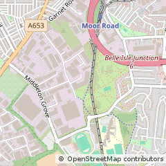 Map of Leeds, West Yorkshire
