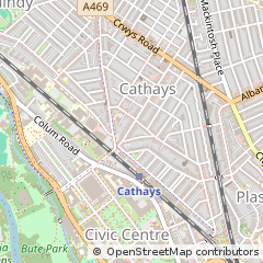 Map of Cardiff