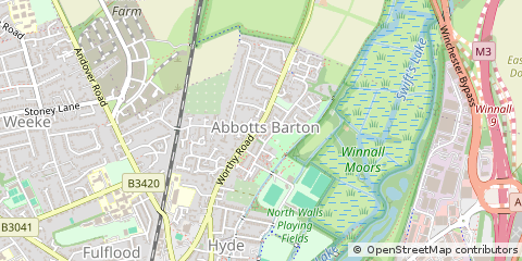 Map of Winchester
