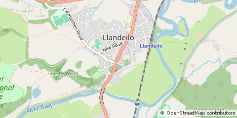 Map of Carmarthenshire