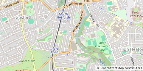 Map of Newcastle Upon Tyne