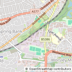 Map of Goose Green Wigan, Lancashire